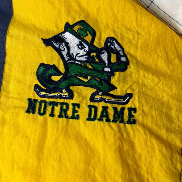 VTG 90s Starter Notre Dame Fightin Irish Jacket Extra Large Full Zip Puffer Coat - Picture 5 of 15